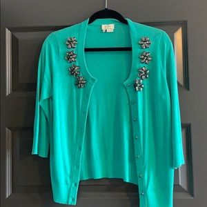 Kate Spade emerald green cardigan worn only 1x